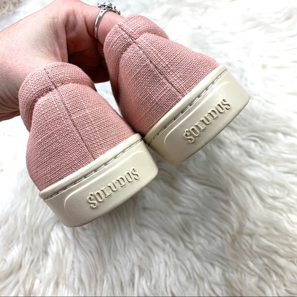 Soludos Pink Canvas Llama Embroidered Sneaker - Picture 9 of 9